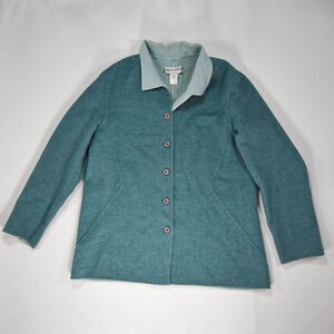 Vintage Pendleton Women’s Reversible Wool Button-Up Coat - L